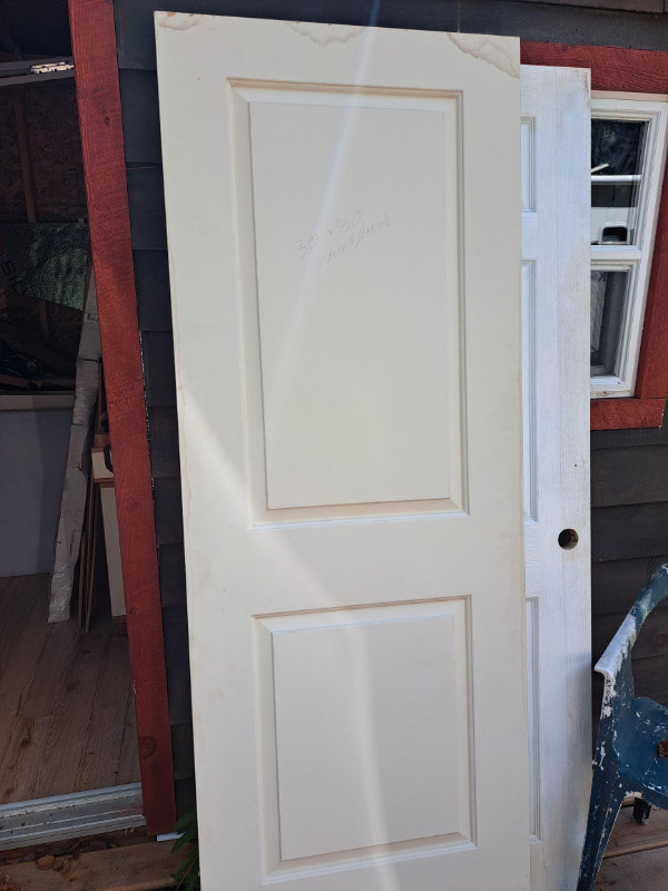 2 panel interior door slabs 30" x 80" 2 available in Windows, Doors & Trim in Sudbury