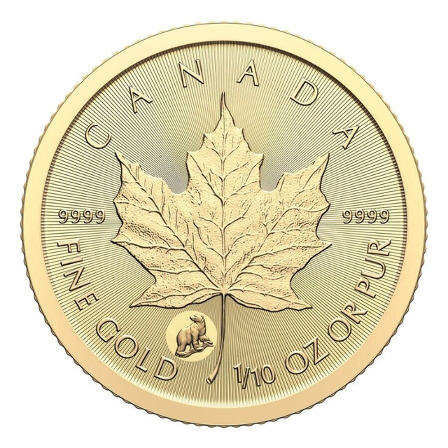 2024 TREASURED MAPLE LEAF GOLD BULLION COIN 24 karats BRAND NEW! in Arts & Collectibles in Thunder Bay