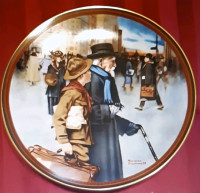 Norman Rockwell Collector Plate "A Helping Hand"