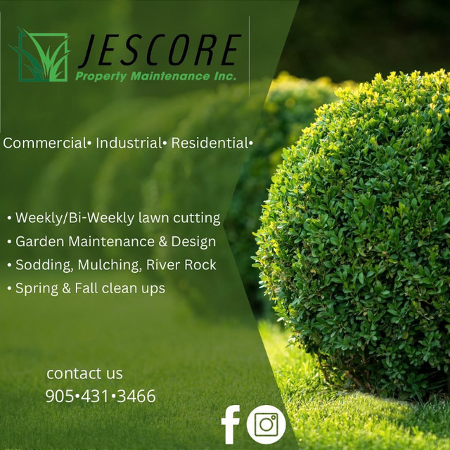 Spring Clean Up (Jescore Property Management) in Lawn, Tree Maintenance & Eavestrough in Oshawa / Durham Region