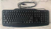 STAPLES BASIC TECH WIRED KEYBOARD - BLACK