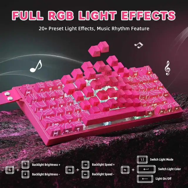 ATTACK SHARK 82HE HALL EFFECT GAMING KEYBOARD MAGNETIC in Mice, Keyboards & Webcams in Mississauga / Peel Region - Image 5