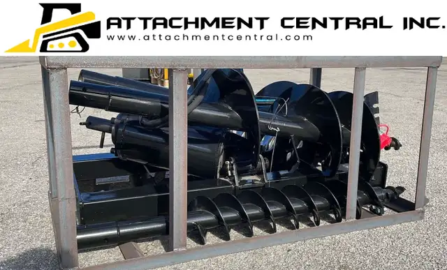 Skid Steer Hydraulic Auger Attachment w/ 3 Bits - 6", 12", 14" in Other in Regina - Image 8