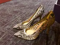 Guess snakeskin high heels size 10