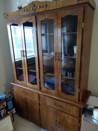 Home made professional china cabinet. Estate sale. 