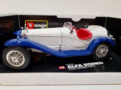Alfa Romeo 2300 Spider (1932) Bburago Die-cast Model Car 1:18 (B) – Only $39 • Vehicle make: Alfa Ro...