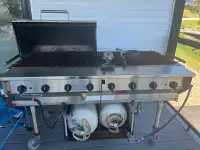 Free working commercial bbq