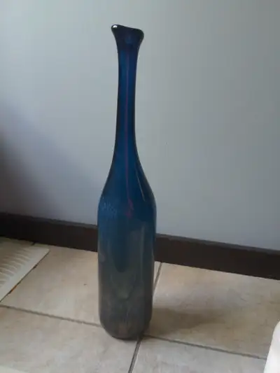 Tall glass vase, View more