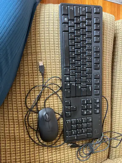 Dell corded keyboard and mouse , View more