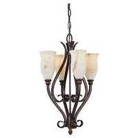 New in Box Murray Feiss WB1172PAL 4-Light Alhambra Chandelier