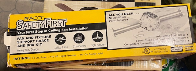 SaftyFirst Ceiling fan Install kit in Indoor Lighting & Fans in Winnipeg