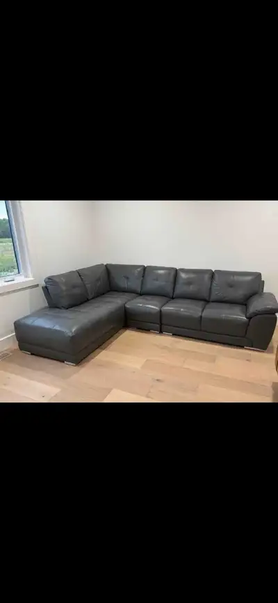 Couch, Sectional, real Leather, View more