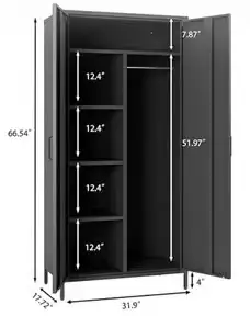 brand new heavy duty large tall metal wardrobe in Bookcases & Shelving Units in Markham / York Region - Image 5