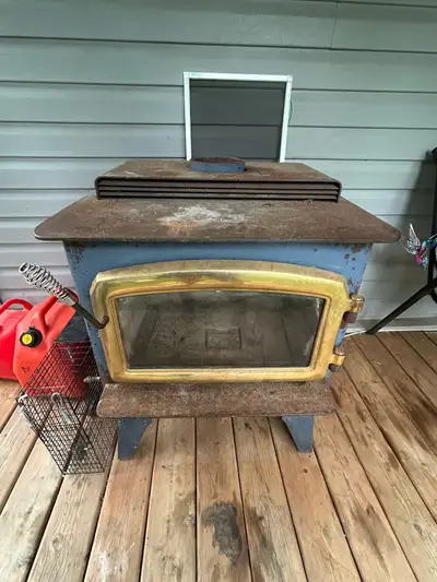 older wood stove, View more
