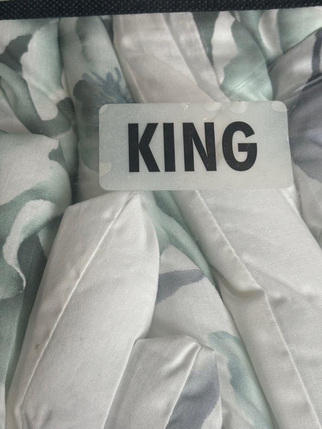 King Size Comforter & 2 Shams Set - Light Green - NEW in Bedding in Winnipeg