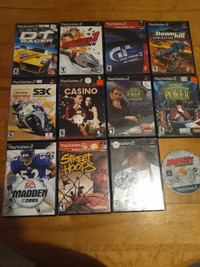 Lot 12  jeux de PS2