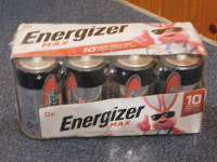 ENERGIZER D BATTERIES (8) PACK NEW $10