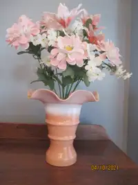 ALTA GLASS PEACH VASE  NOTE&gt; REDUCED PRICE