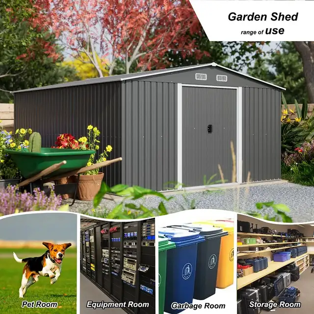 Relyard - 8x8 Metal Outdoor Garden Shed in Outdoor Tools & Storage in Mississauga / Peel Region - Image 7