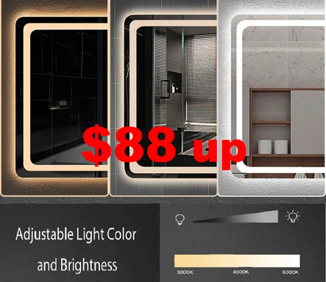 LLED Mirror 3 Colours Anti-Fog. bathroom vanity. in Home Décor & Accents in City of Toronto