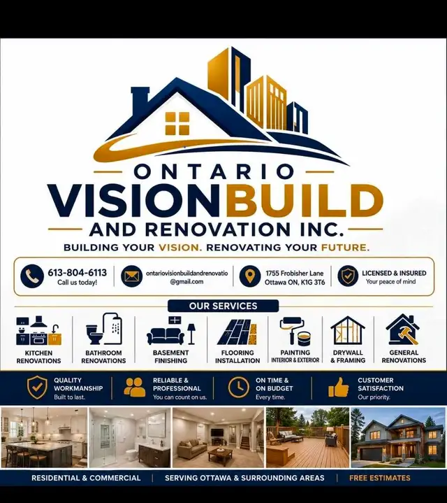 COMPLETE HOME RENOVATIONS – KITCHEN | BATHROOM | BASEMENT |FLOOR
