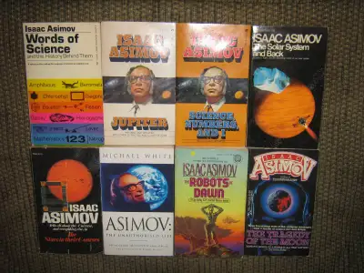 ISAAC ASIMOV PAPERBACK FICTION/NON-FICTION BOOK LOT, View more