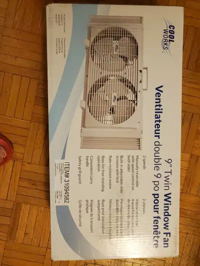 9 " twin windows fan (Brand new), View more