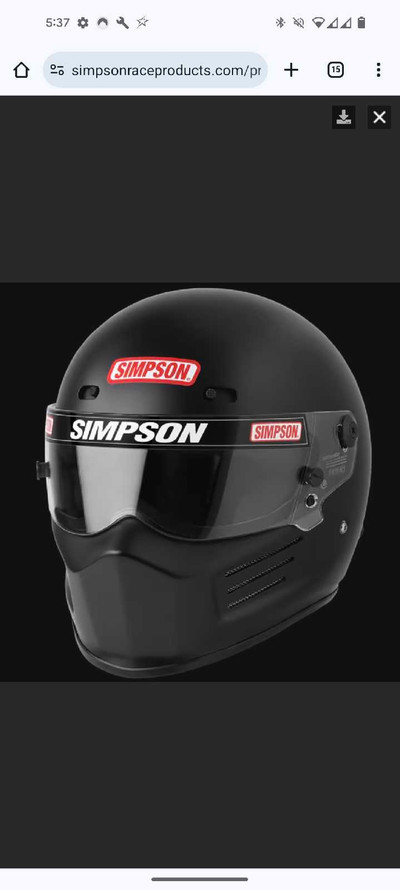 **NEUF** SIMPSON SUPER BANDIT - Motorcycle Helmet Casque moto