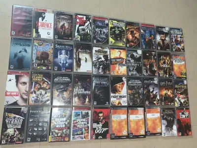 HUGE LOT OF 40 PSP GAMES, View more