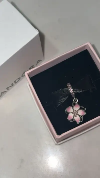 BRAND NEW Pandora Cherry Blossom dangle charm. Silver , View more