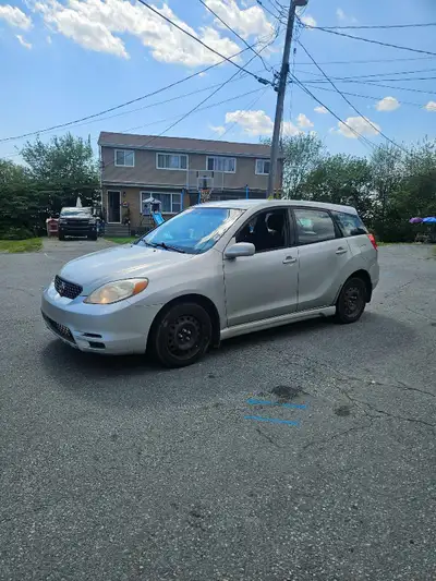 Looking to sell my matrix car runs drives and stops. Still drives pretty good no major issues with t...