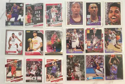 Selling 18 collectible Raptors basketball cards comes with album sleeves please see photos Asking $2...