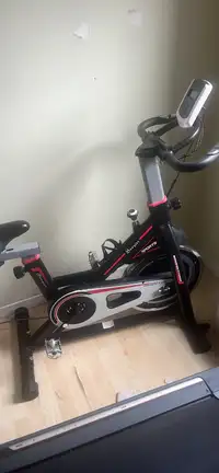 Home gym equipment. Treadmill Exercise bike and elyptical