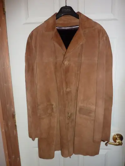 Men's Genuine Suede Winter Coat, View more