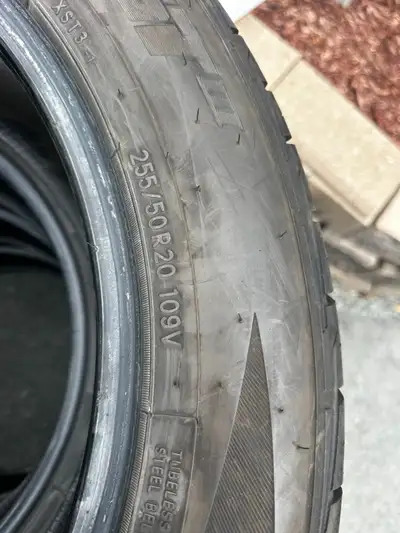 I have 4 like new Toyo Proxes ST for sale. Tire size is 255/50/20 They have about 8000 kms on them....
