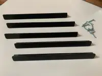 5 Poignées d’armoires noires Ikea