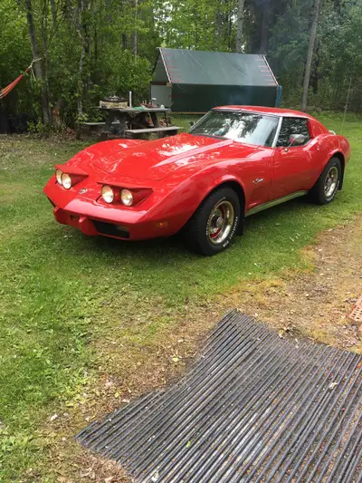 1976 corvette stingray,L82 4 speed standard ,T-Top , last year of the itemized stingray of the 19 th...