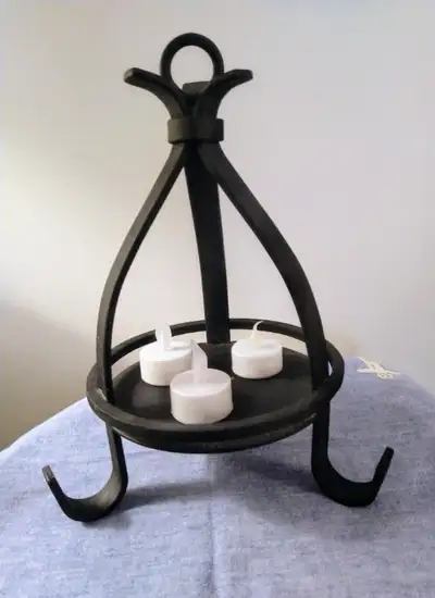 Vintage Wrought Iron Candle Holder, View more