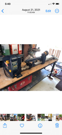 Master craft 37” wood lathe and a Delta 10 table saw