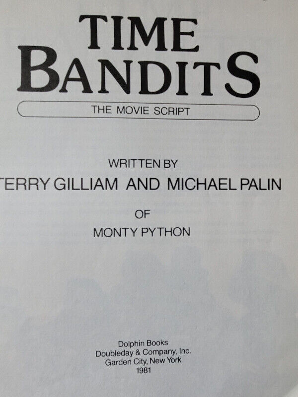 Books - Time Bandits: The Movie Script - first edition in Arts & Collectibles in Barrie - Image 2