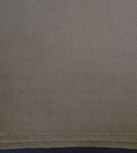 Ultra-soft plush beige mink-feel single blanket /throw