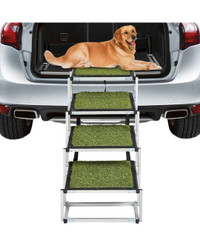Grass Aluminum foldable dog stairs brand new 