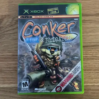 XBOX Conker Live & Reloaded Vintage Videogame Tested Working, View more