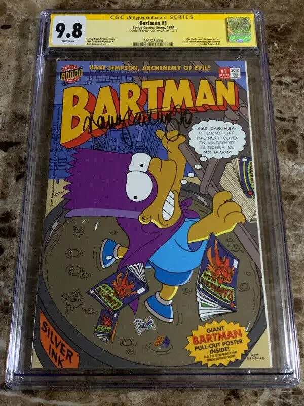 Bartman #1 Autographed by Nancy Cartwright CGC 9.8! in Comics & Graphic Novels in Windsor Region - Image 2