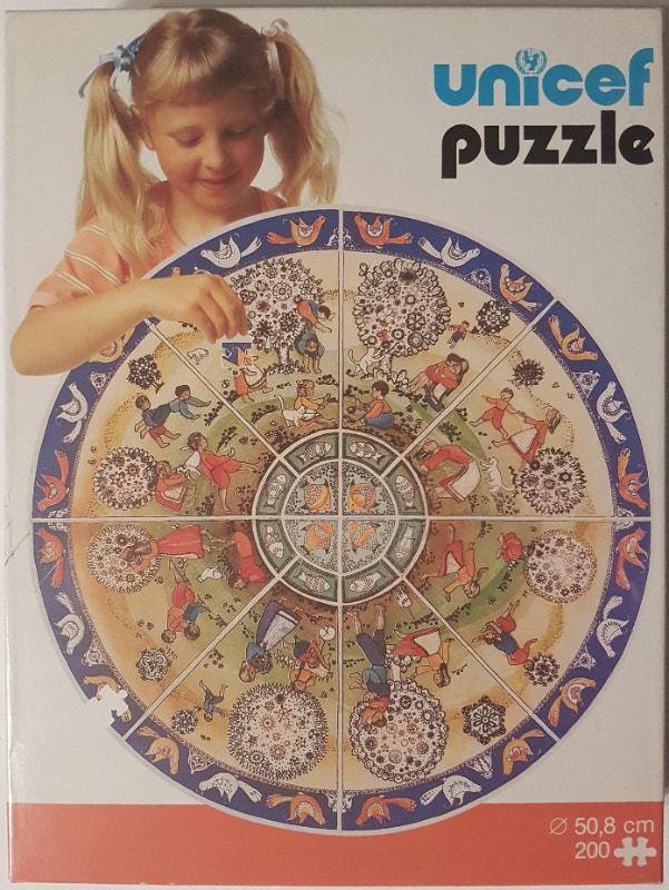 Rare 80's Unicef PuzzleFor The Wellbeing of The World'sChildren Arts