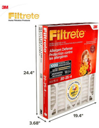 20 x 25 x 4 Furnace Filter (3M)