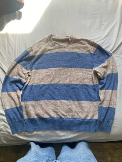 Striped Wool Blend Sweater, View more