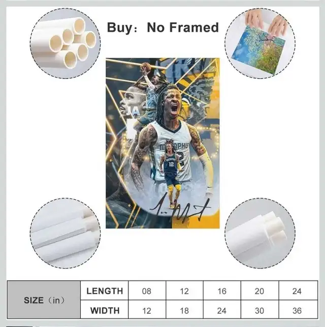 Ja Morant Canvas Poster in Arts & Collectibles in Cambridge - Image 4