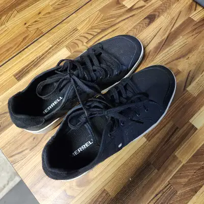Merrell Shoes Black with while sole mens 8, View more