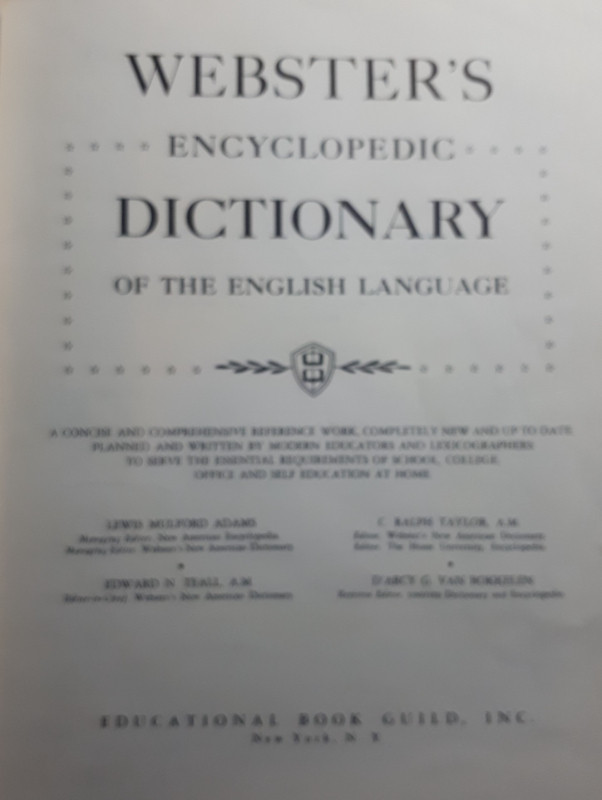 Vintage Webster Encyclopedia Dictionary of the English language in Other in Ottawa - Image 4